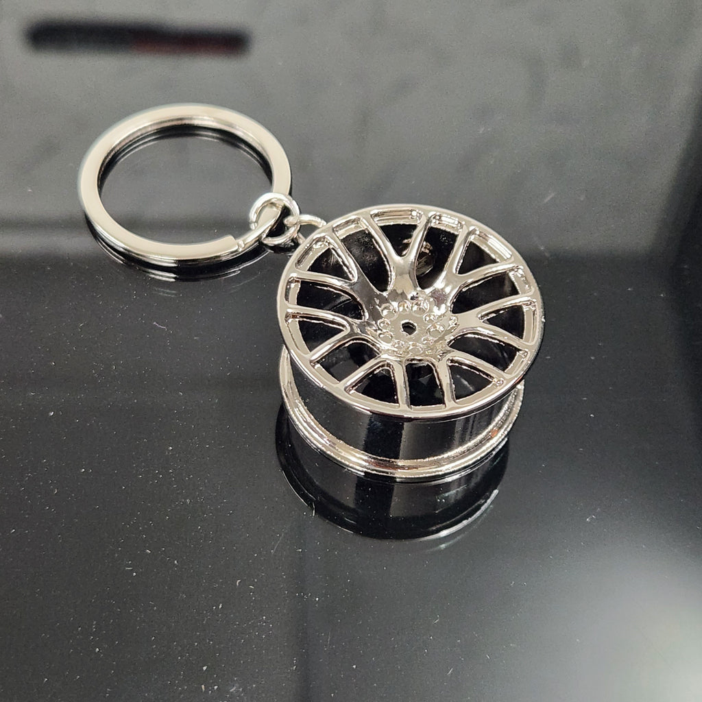 Alloy Wheel Design Metal Keychain