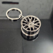 Load image into Gallery viewer, Alloy Wheel Design Metal Keychain