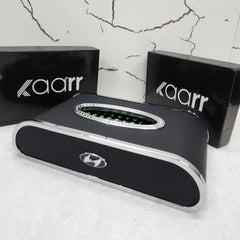 Royal Tissue Holder Leather Case with Logo & Tissues