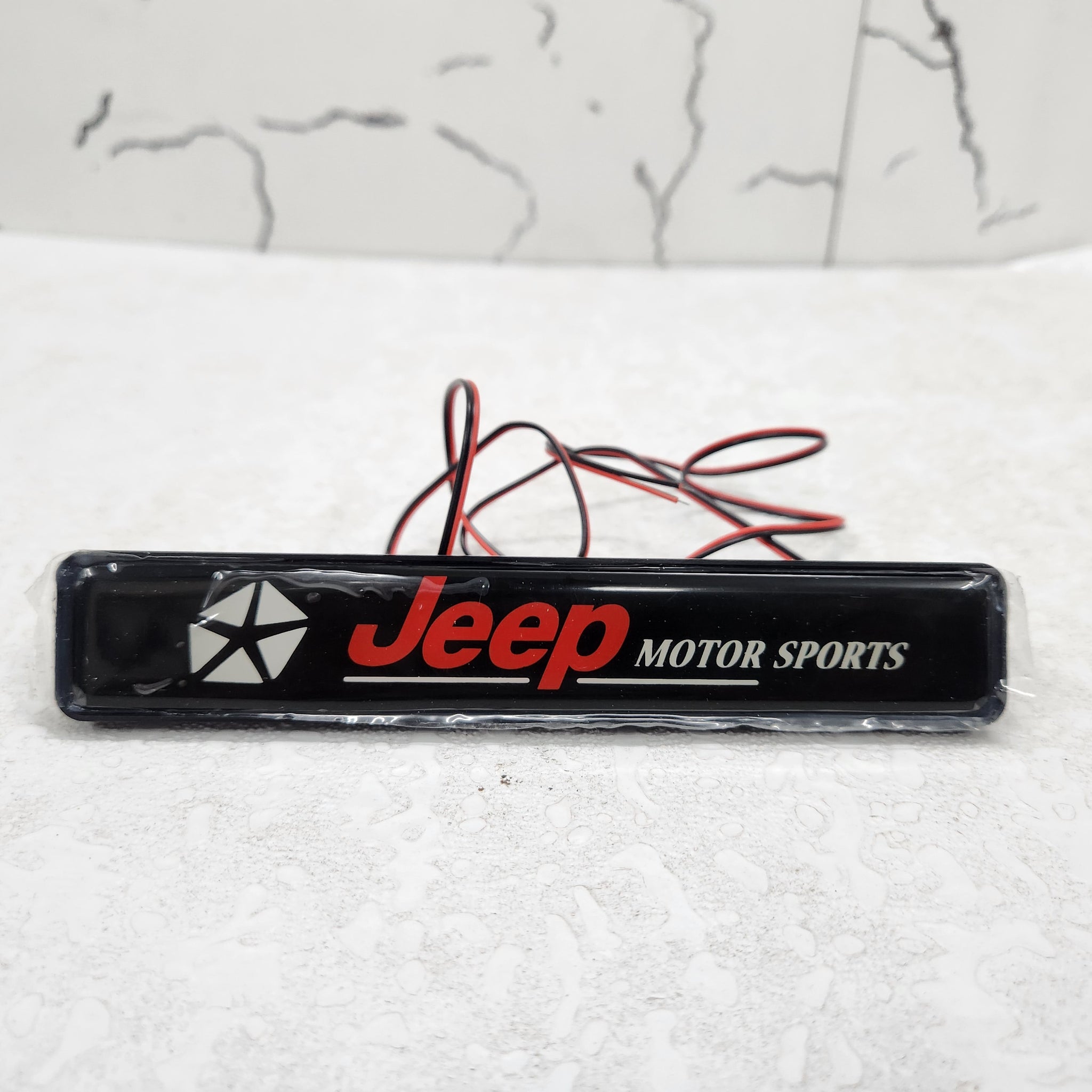 7 Inch Red LED Emblem Light For Ford F150 1999-2016 – Blue Chrome Housing, Used