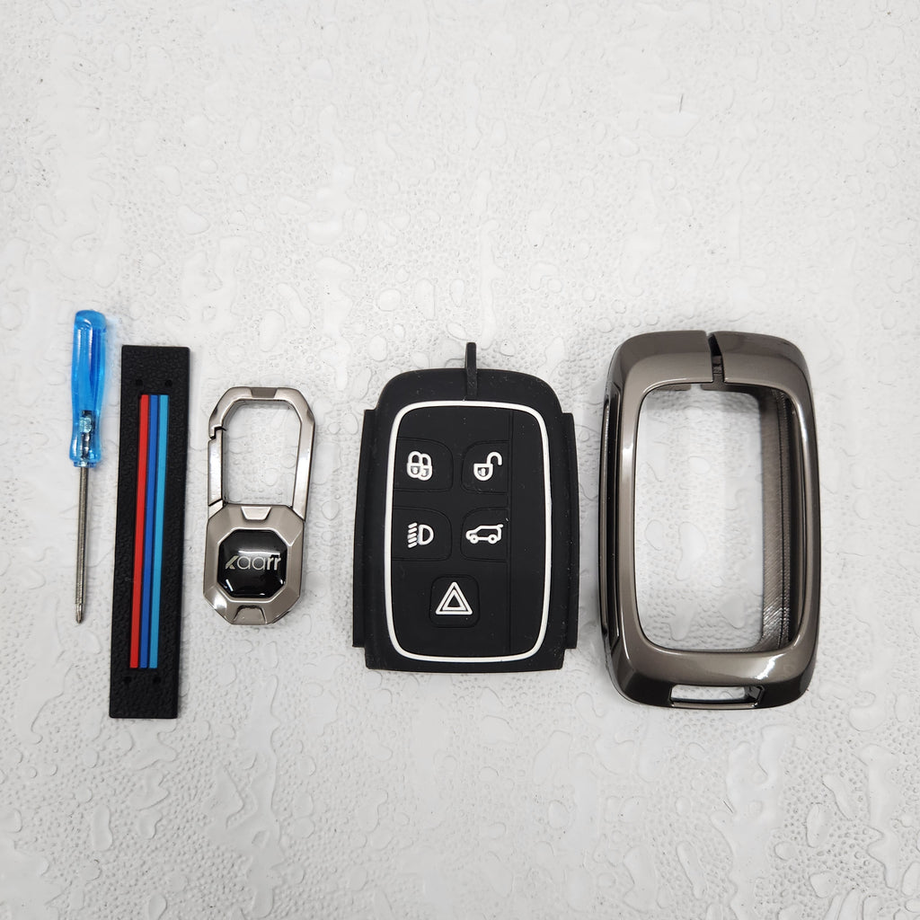 Jaguar/Land Rover v2.0 Premium Metal Alloy Keycase with Holder & Rope Chain