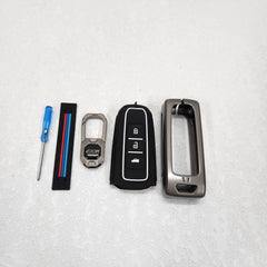 MG Hector v1.0 Premium Metal Alloy Keycase with Holder & Rope Chain