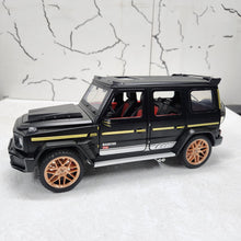 Load image into Gallery viewer, G Wagon Brabus Black Metal Diecast Car 1:18 (28x11 cm)