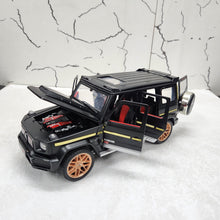 Load image into Gallery viewer, G Wagon Brabus Black Metal Diecast Car 1:18 (28x11 cm)