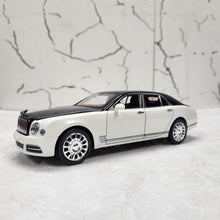 Load image into Gallery viewer, Bentley Mulsane White Metal Diecast Car 1:24 (20x8 cm)