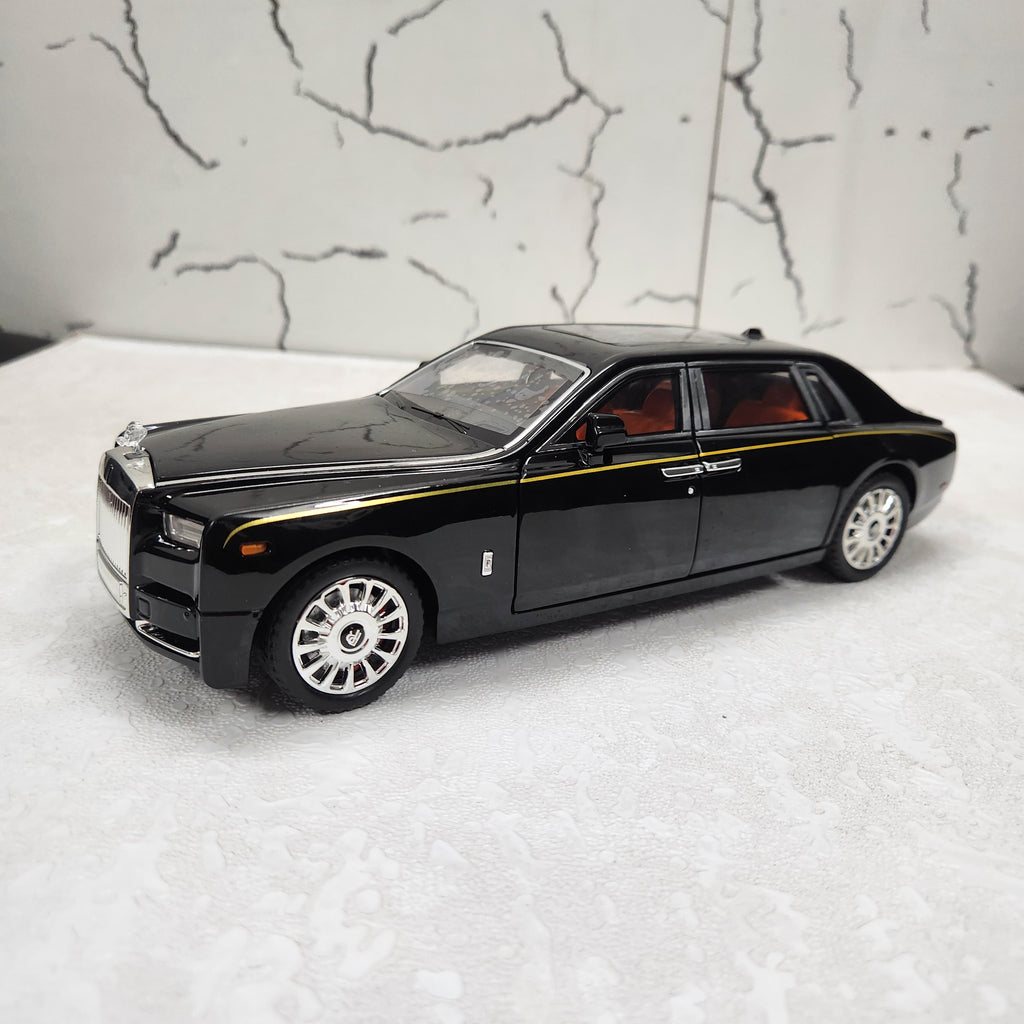 Rolls Royce Phantom Black Metal Diecast Car 1:18 (28x11 cm)