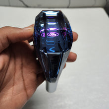 Load image into Gallery viewer, LED Crystal Sensor Touch 7 Colors Gear Knob Silver