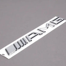Load image into Gallery viewer, 3D AMG Metal Sticker Decal Silver(18 x 2 cm)