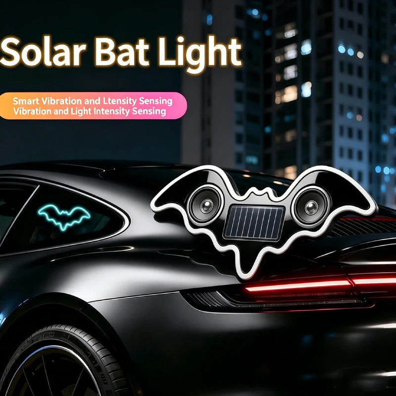 Solar LED Batman Window Ambient Light RGB Wireless Suction Cup Mount