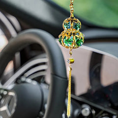 Handcrafted Diamond-Encrusted Metal Car Hoist Pendant Hanging