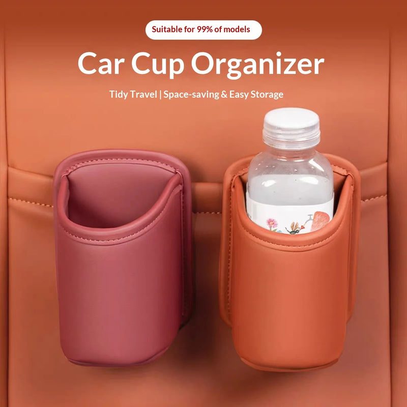 Car Organizer Multifunctional Leather Holder and Storage Box for Car Door & Vent