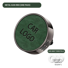 Car Aroma Diffuser Air Outlet Ornament Zinc Alloy Leather Material