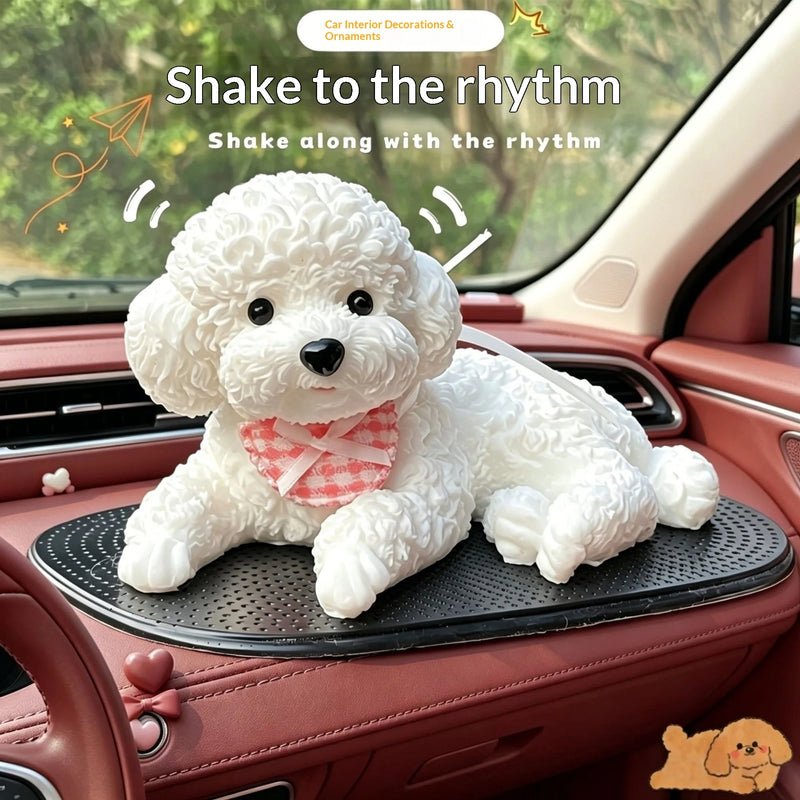 Simulation Teddy Nibbling TPR Material Toy Car Central Control Island Decoration