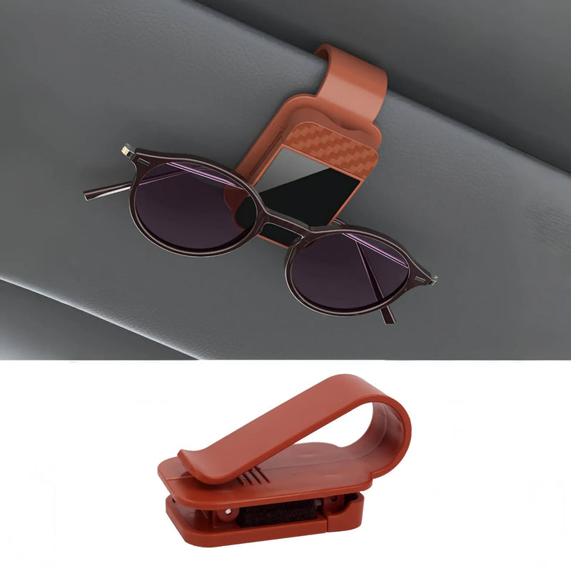 2 Pcs Set Car Glasses Holder Car Sun Visor Eye Holder Sunglasses Storage Clip Interior Kits