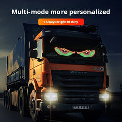 LED Matrix Pixel Panel Display Screen Flexible RGB USB Car Windshield Devil Eyes Lights for Car Truck Off-road SUV