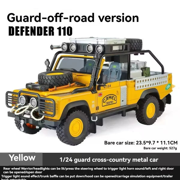 Defender 90 Gulf Metal Diecast Car 1:24 (21x8 cm)