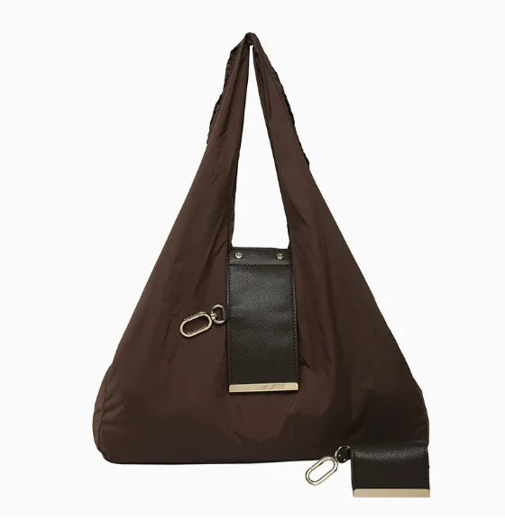 Foldable Tote Shopping Shoulder Bag - Compact & Spacious for Daily Commute, Shopping & Travel