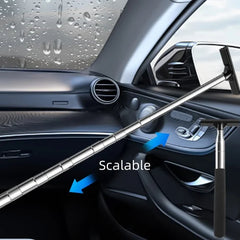 TELESCOPIC DEFOGGING WINDOW GLASS CLEANING WIPER, SIDE MIRROR SQUEEGEE, RETRACTABLE CAR REARVIEW MIRROR WIPER