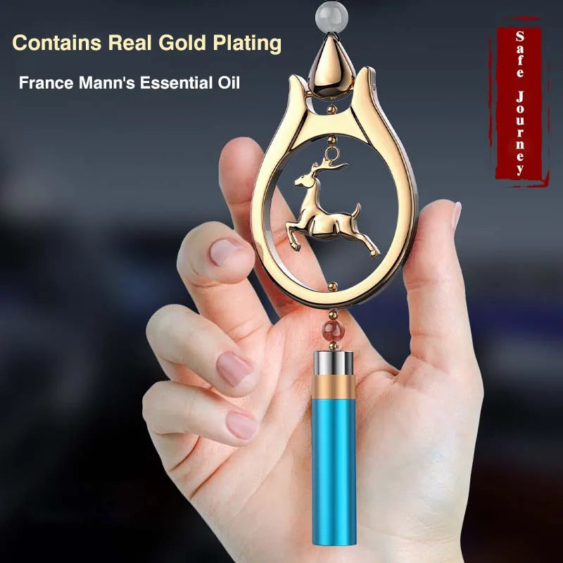 Deer Alloy Fragrance Pendant Hanging Car Scent Air Freshener Diffuser