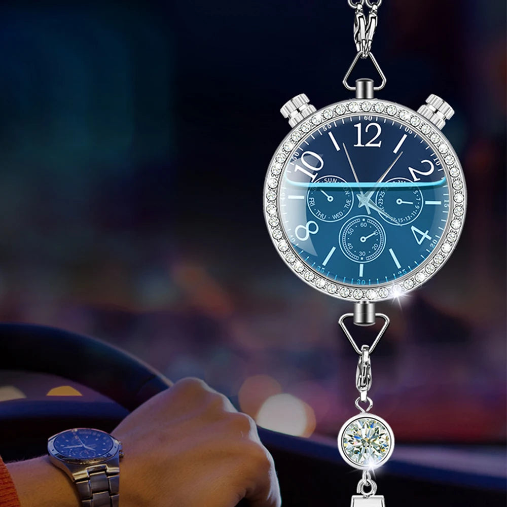 Clock Pendant Hanging Stones Engraved Air Frshener