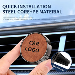 Car Aroma Diffuser Air Outlet Ornament Zinc Alloy Leather Material