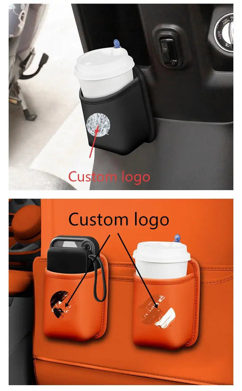 Car Organizer Multifunctional Leather Holder and Storage Box for Car Door & Vent