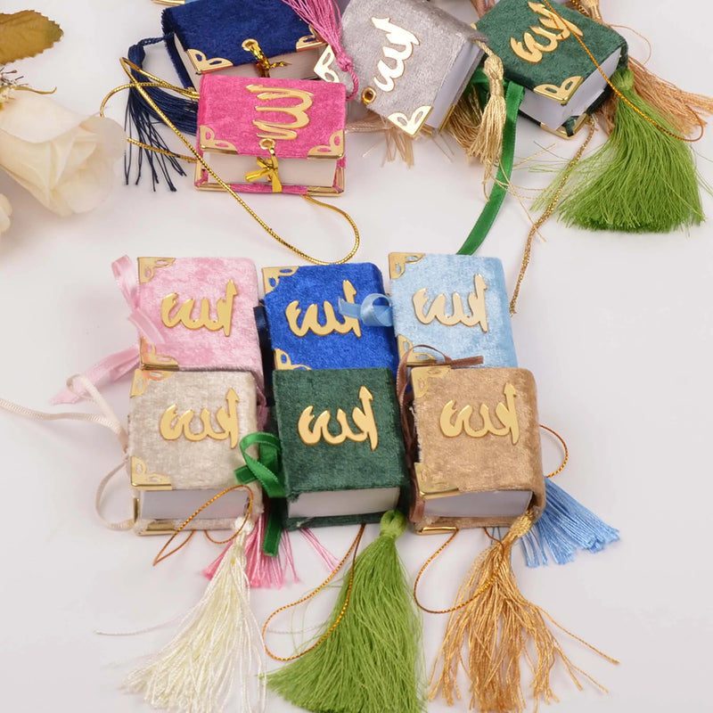 Cappuccino Arabic Mini Quran Book for Muslim Eid Car Hanging Decoration and Ramadan Party Favors