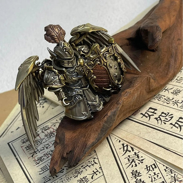 Iron Soldier Figurine Statue Magnetic Ornament