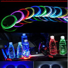LED Car Cup Holder Lamp Light 2 pcs