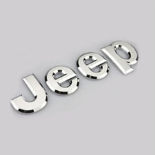 Load image into Gallery viewer, 3D Jeep Metal Sticker Decal Silver (13.5x4 cm)