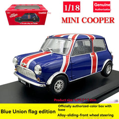 Mini Cooper Flag Edition Metal Diecast Car 1:18 (28x11 cm)