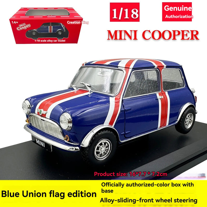 Mini Cooper Flag Edition Metal Diecast Car 1:18 (28x11 cm)