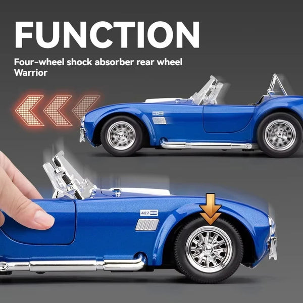 Shelby Cobra Metal Diecast Car 1:24 (21x8 cm)