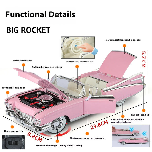 1959 Cadillac Eldorado Biarritz Metal Diecast Car 1:24 (20x8 cm)