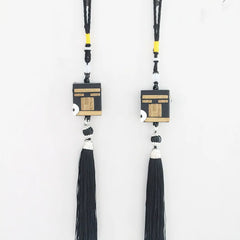 Eid Al-Fitr Resin Ornament Car-Mounted Muslim Kaaba Mosque-Shaped Rearview Mirror Pendant