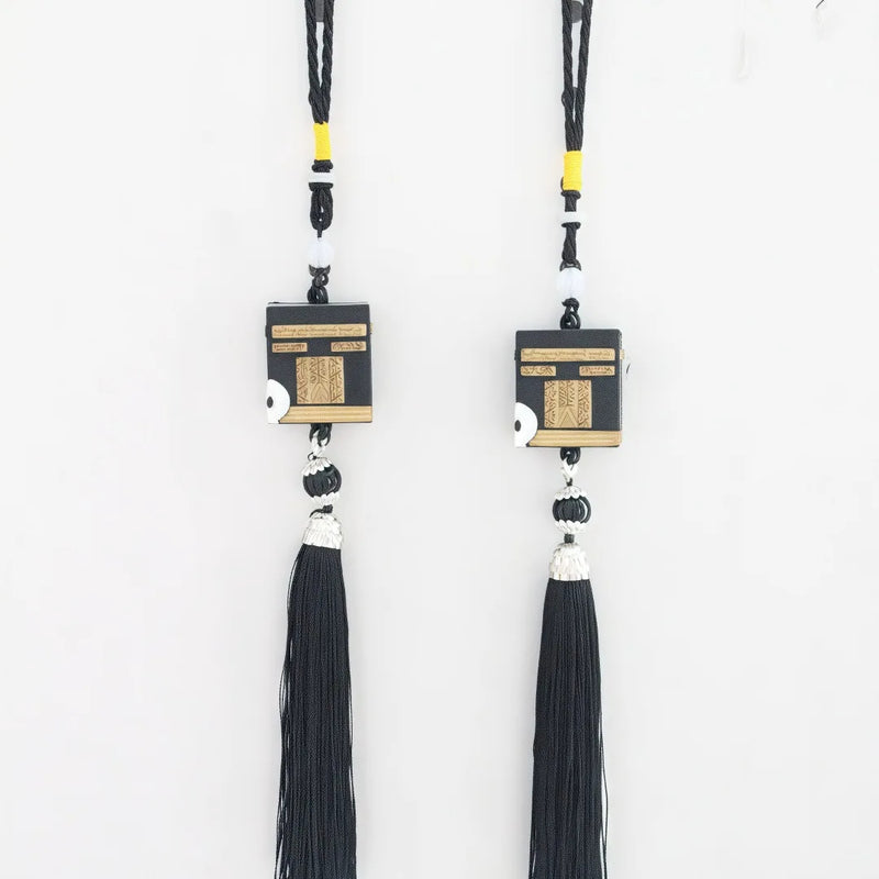 Eid Al-Fitr Resin Ornament Car-Mounted Muslim Kaaba Mosque-Shaped Rearview Mirror Pendant
