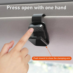 2 Pcs Set Car Glasses Holder Car Sun Visor Eye Holder Sunglasses Storage Clip Interior Kits