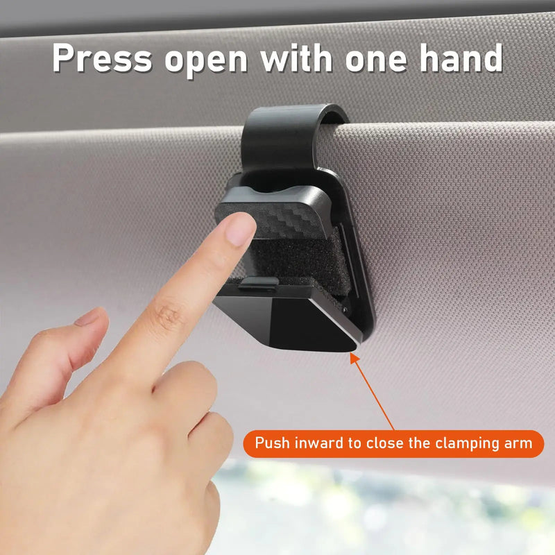 2 Pcs Set Car Glasses Holder Car Sun Visor Eye Holder Sunglasses Storage Clip Interior Kits