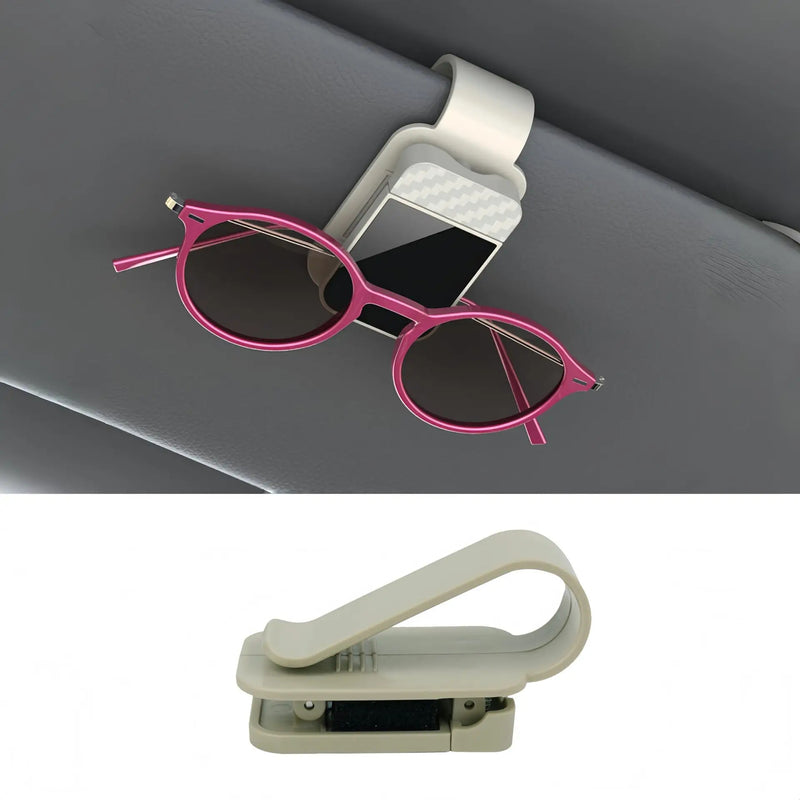 2 Pcs Set Car Glasses Holder Car Sun Visor Eye Holder Sunglasses Storage Clip Interior Kits