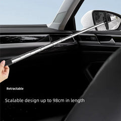 TELESCOPIC DEFOGGING WINDOW GLASS CLEANING WIPER, SIDE MIRROR SQUEEGEE, RETRACTABLE CAR REARVIEW MIRROR WIPER