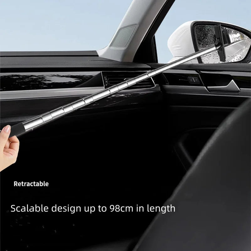 TELESCOPIC DEFOGGING WINDOW GLASS CLEANING WIPER, SIDE MIRROR SQUEEGEE, RETRACTABLE CAR REARVIEW MIRROR WIPER