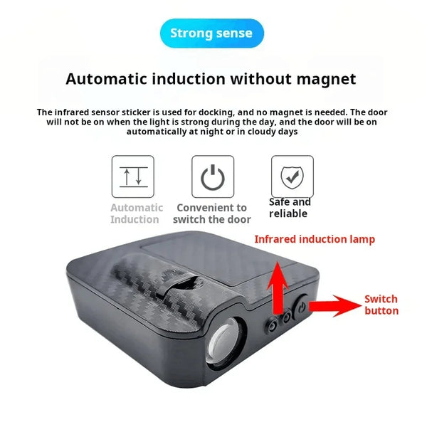 Car Entrance Welcome Door Projector Shadow Wireless Light 2 Pcs Set