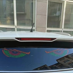 LED Matrix Pixel Panel Display Screen Flexible RGB USB Car Windshield Devil Eyes Lights for Car Truck Off-road SUV