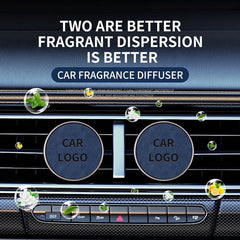 Car Aroma Diffuser Air Outlet Ornament Zinc Alloy Leather Material