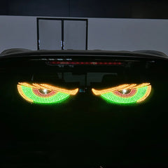 LED Matrix Pixel Panel Display Screen Flexible RGB USB Car Windshield Devil Eyes Lights for Car Truck Off-road SUV