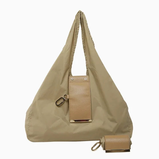 Foldable Tote Shopping Shoulder Bag - Compact & Spacious for Daily Commute, Shopping & Travel