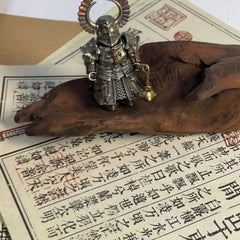 Crusader and Crimson Templar Figurine Statue Magnetic Ornament