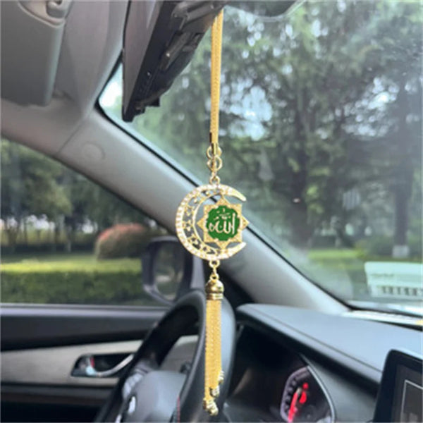Islamic Car Hanging Ornament Interior Spiritual Gift for Drivers Islamic Art Elegant Accessory