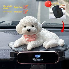 Simulation Teddy Nibbling TPR Material Toy Car Central Control Island Decoration