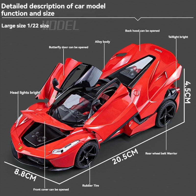 Ferrari Laferrari Metal Diecast Car 1:24 (20x8 cm)